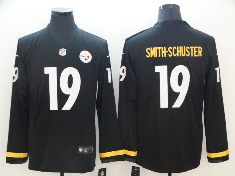 Men's Pittsburgh Steelers #19 JuJu Smith-Schuster Black Authentic Jersey